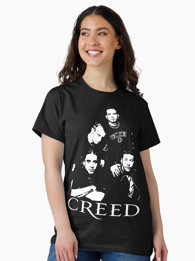 Creed rock music poster Classic T-Shirt Hoodie, Sweatshirt | CoreVibeTees.com (Image 2)