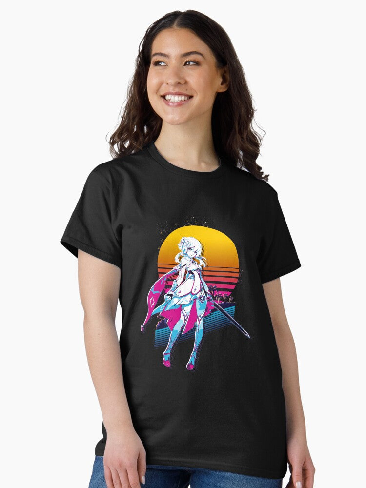 Lumine - Genshin Impact *80s retro* Classic T-Shirt Hoodie, Sweatshirt | CoreVibeTees.com (Image 2)