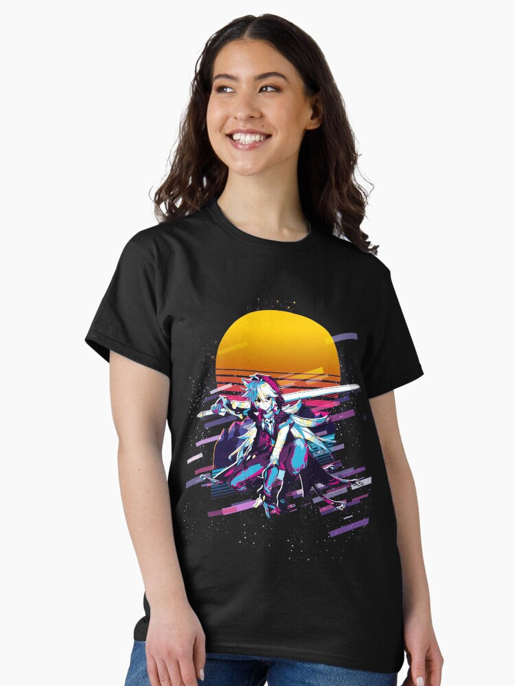 Razor - Genshin Impact 80s retro Classic T-Shirt Hoodie, Sweatshirt | CoreVibeTees.com (Image 2)