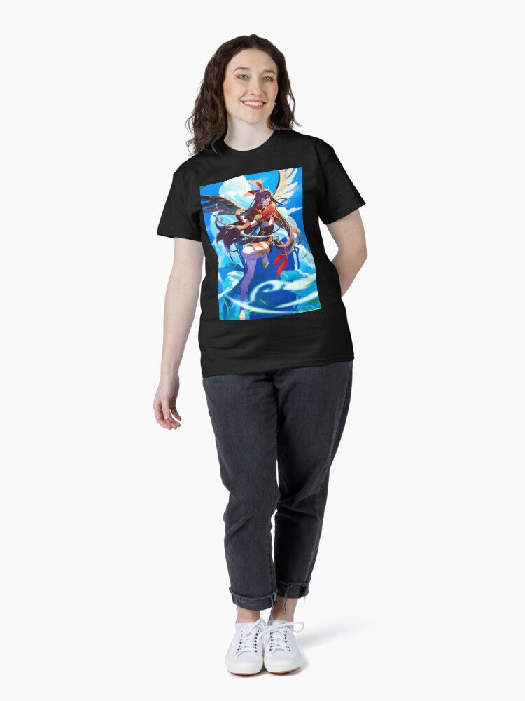 Amber Genshin Impact Painting Art Classic T-Shirt Hoodie, Sweatshirt | CoreVibeTees.com (Image 4)