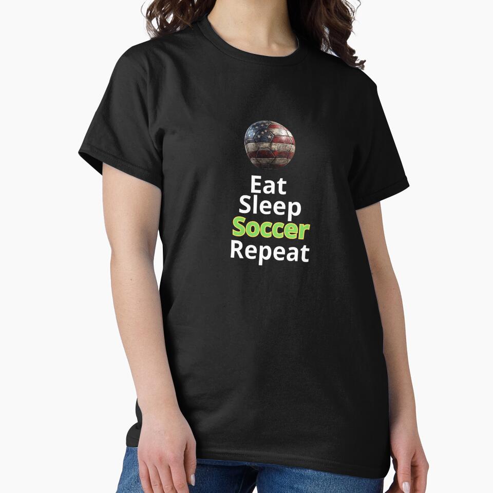 Eat Sleep Soccer Repeat – USA 2026 Football World Cup Design by Dovla91