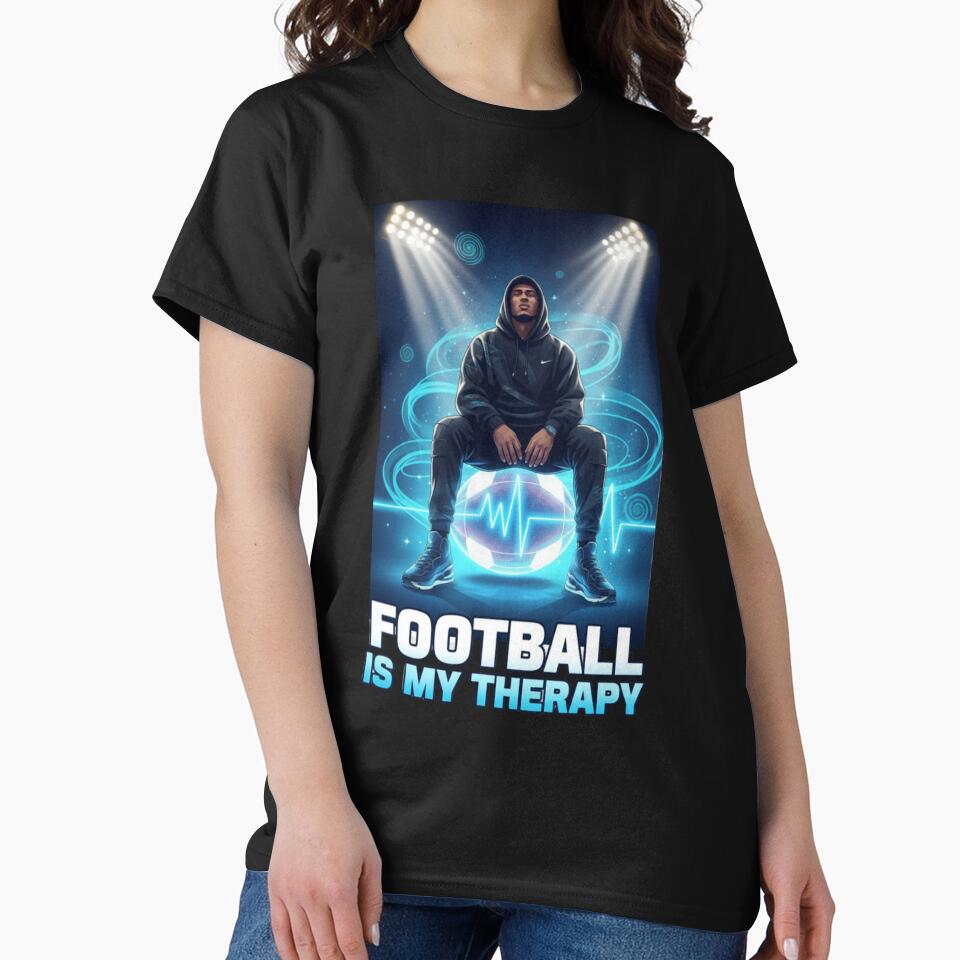 Football Is My Therapy Mindset by PrintBreeze