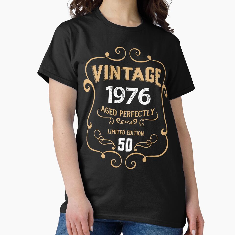 Vintage 1976 50 Years Aged Perfectly Gift by RicardoTito
