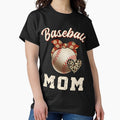 Baseball Mom Leopard Baseball Player Mother's Day Classic T-Shirt Hoodie, Sweatshirt | CoreVibeTees.com