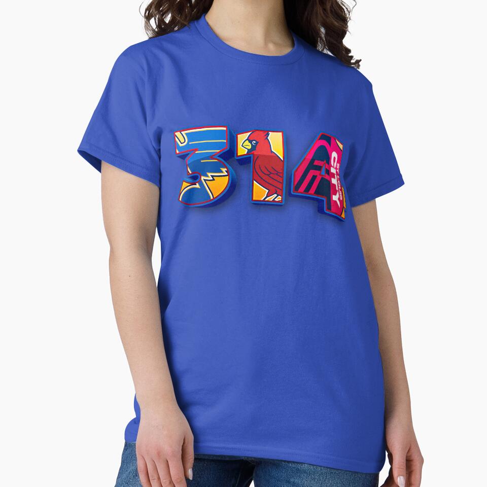 St. Louis Area Code 314 Logos Inset by Osprey Tees