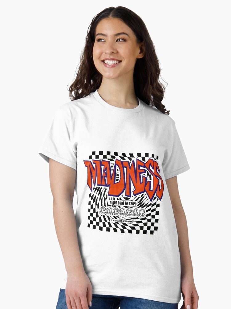 Madness British Ska 2 tone band "Night boat to cairo" cover [Orange] Classic T-Shirt Hoodie, Sweatshirt (Image 2)