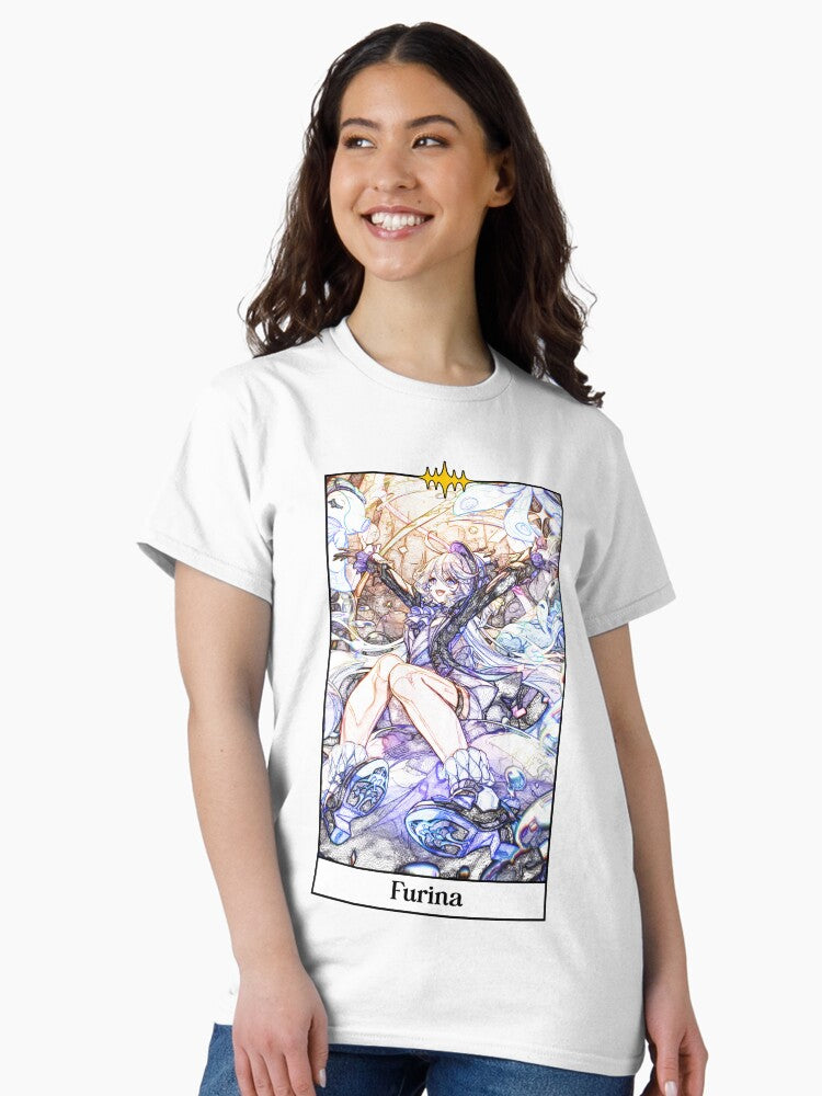 Furina Tarot Style Classic T-Shirt Hoodie, Sweatshirt | CoreVibeTees.com (Image 2)