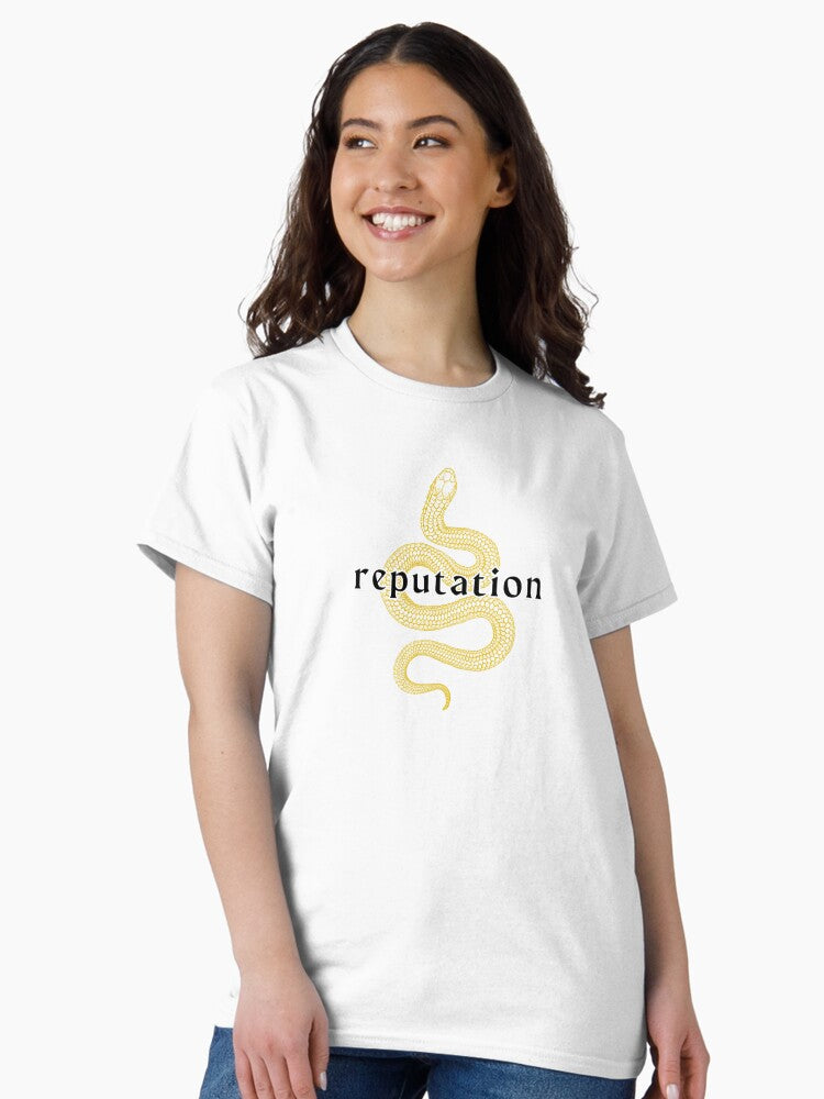 Golden Snake | Reputation | Taylors Version Classic T-Shirt Hoodie, Sweatshirt | CoreVibeTees.com (Image 2)