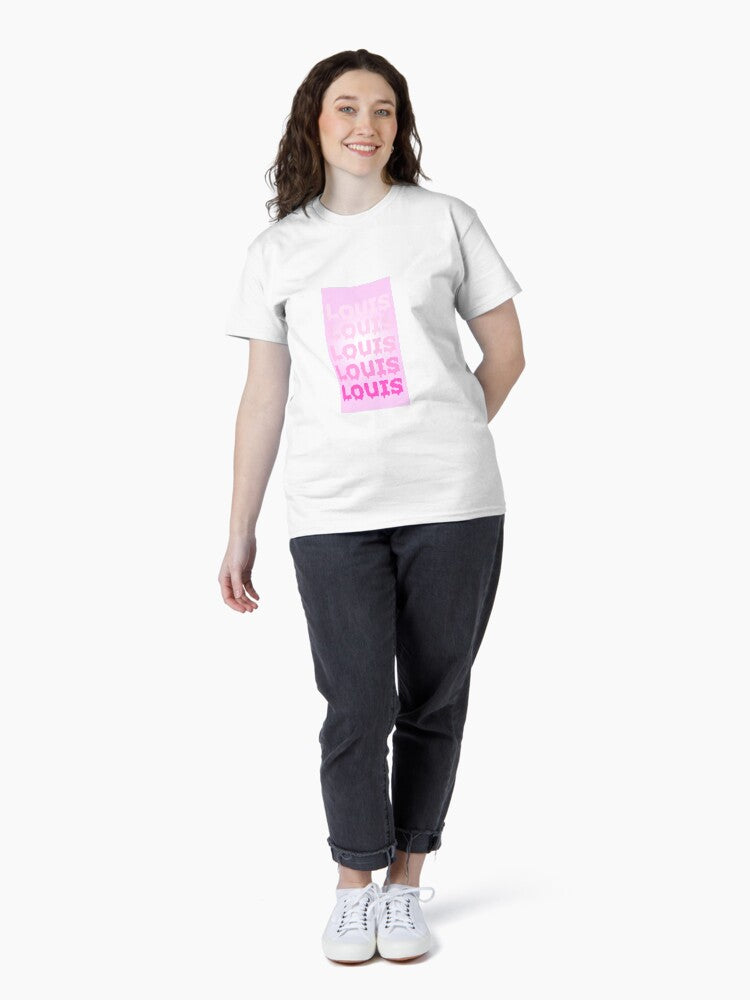 Pink Louis :) Classic T-Shirt Hoodie, Sweatshirt | CoreVibeTees.com (Image 4)