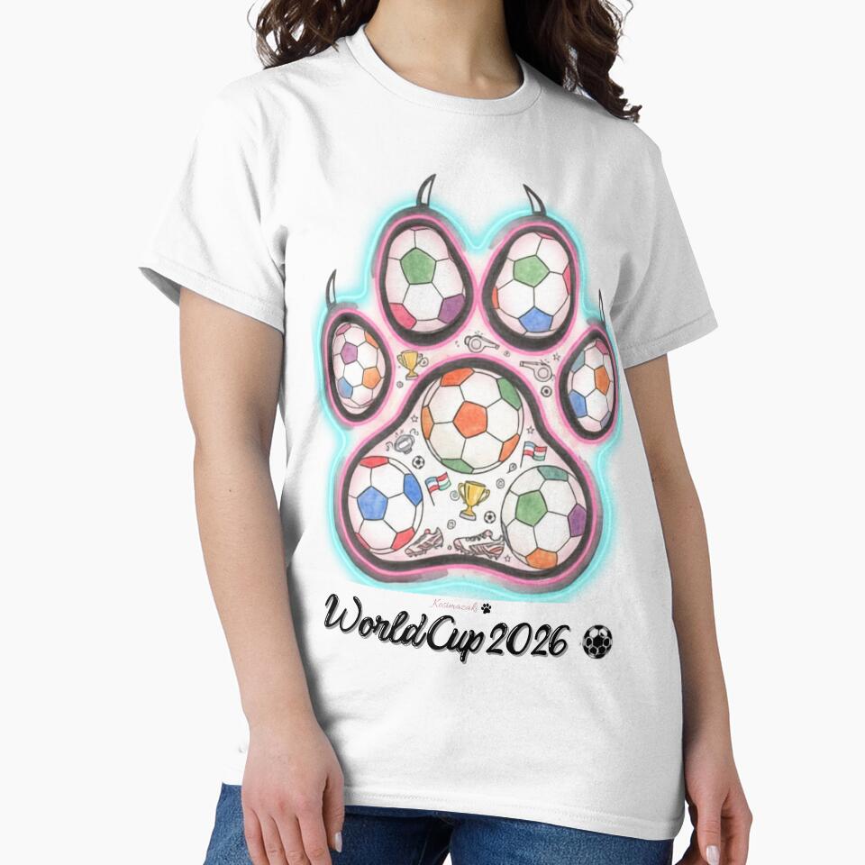 World Cup 2026 Cat Paw Soccer — Kosimazaki Football Fan Gift by kosimazaki