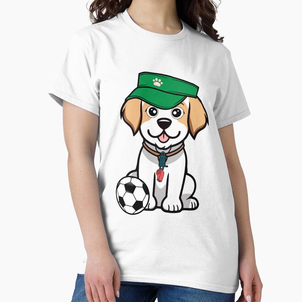 Soccer Player Happy dog by Pet Station