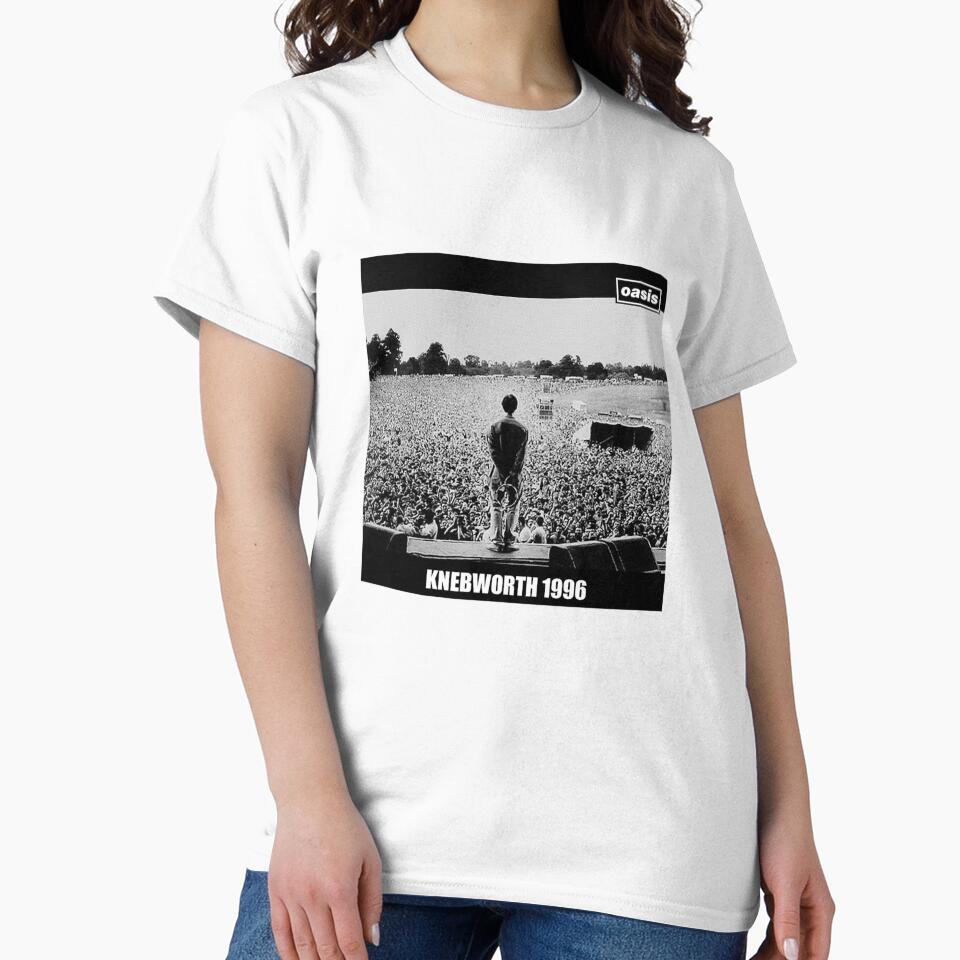Knebworth 1996 Concert O A S I S Black And White by print lovers