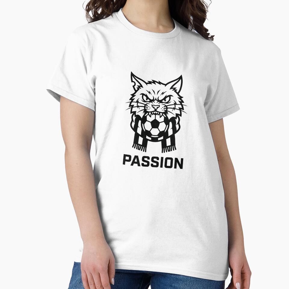 Angry Street Cat Soccer Passion Premium Sticker by Mr-wow