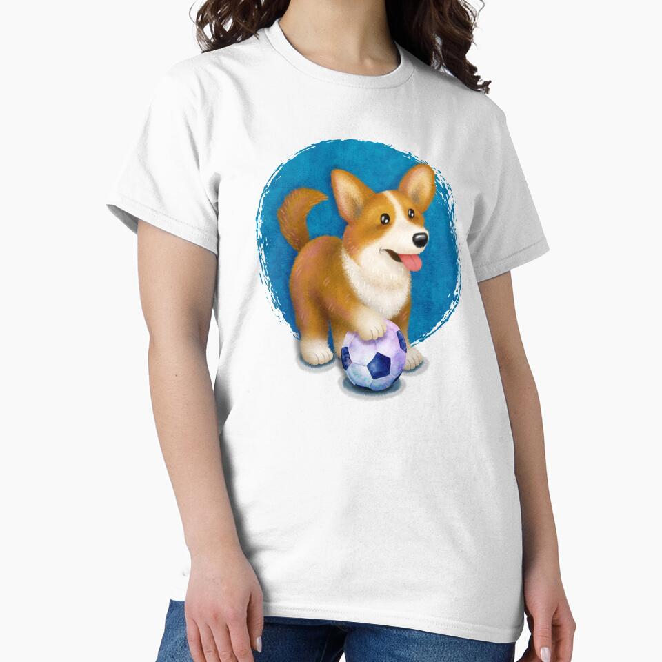Corgi Football Player by -DearTreehouse-