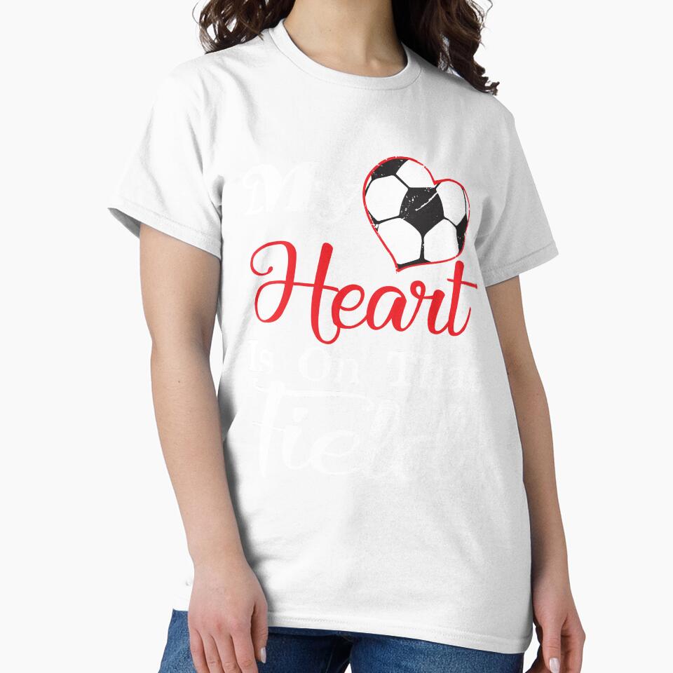 My Heart Is On That Field Soccer Funny Inspirational Soccer Player Gift by lou731