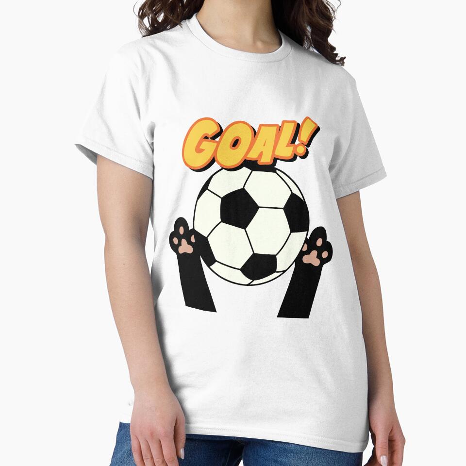 Black cat scores football goal by BritishDelights