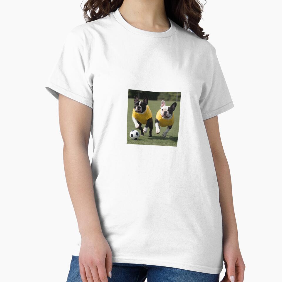 French Bulldogs love football too! Soccer and Dog Lovers - Leeds United - Any dog, any colour by Humour House Designs
