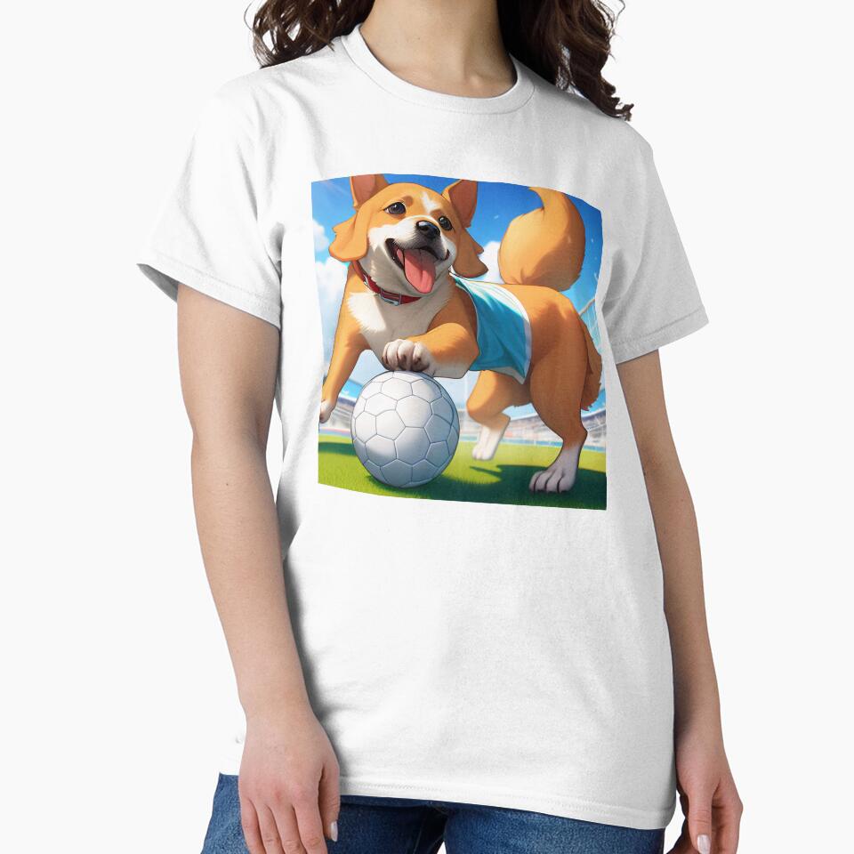 Vintage Sports Soccer Dog by BAYFAIRE