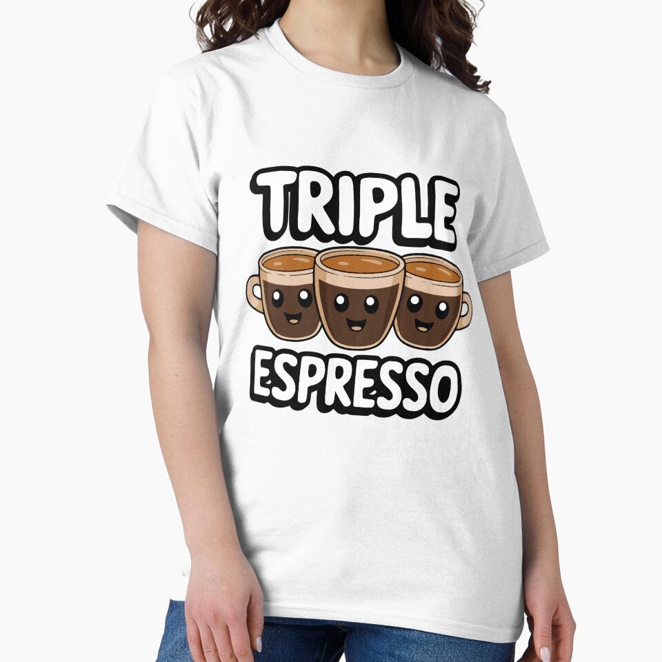 Cute Triple Espresso Cartoon by PMCreative