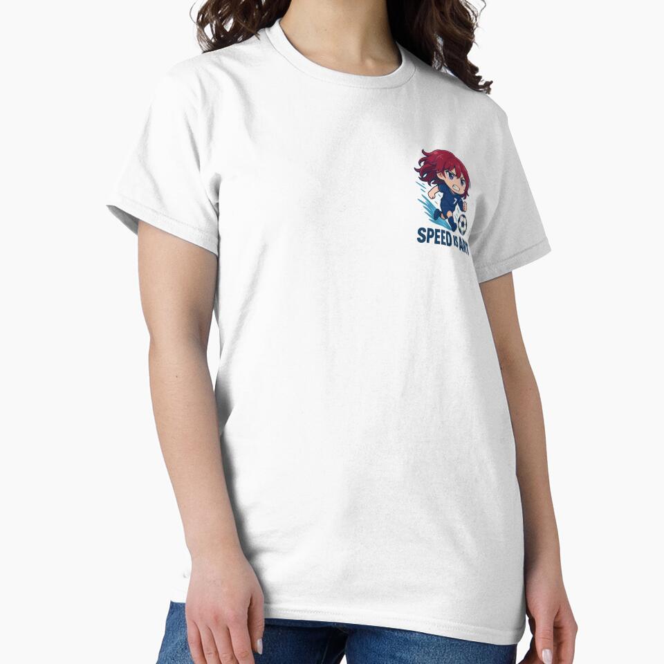 ⚡ Speed Is Art – Chibi Soccer Prodigy Sticker / Shirt / Poster by Lyan ID