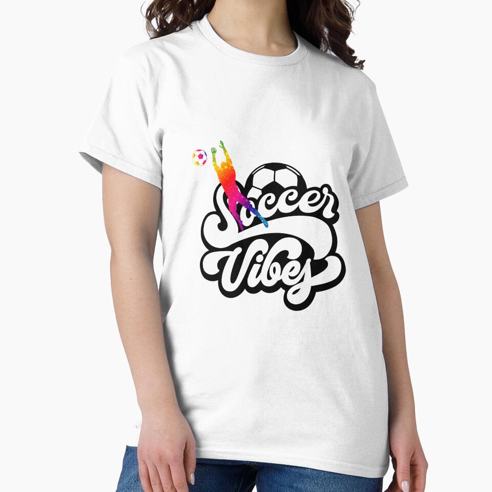 Soccer Vibes - Perfect Gift for Soccer Lovers | Cool Soccer Fan Apparel, T-Shirts, & Accessories for Game Day by PrintPixDesigns