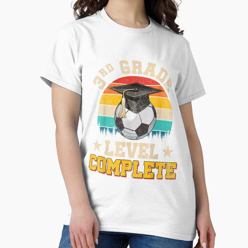 3rd Grade Level Complete Shirt For Soccer Boy, Last Day Of School Gift by NotOnYourChance