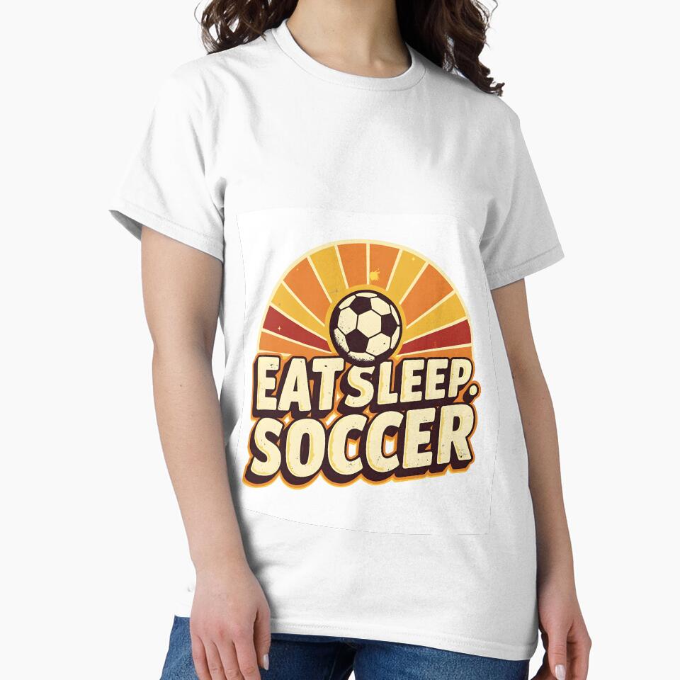 Born to Play Soccer Funny Football Lover Gift T-Shirt by MilaPrintify