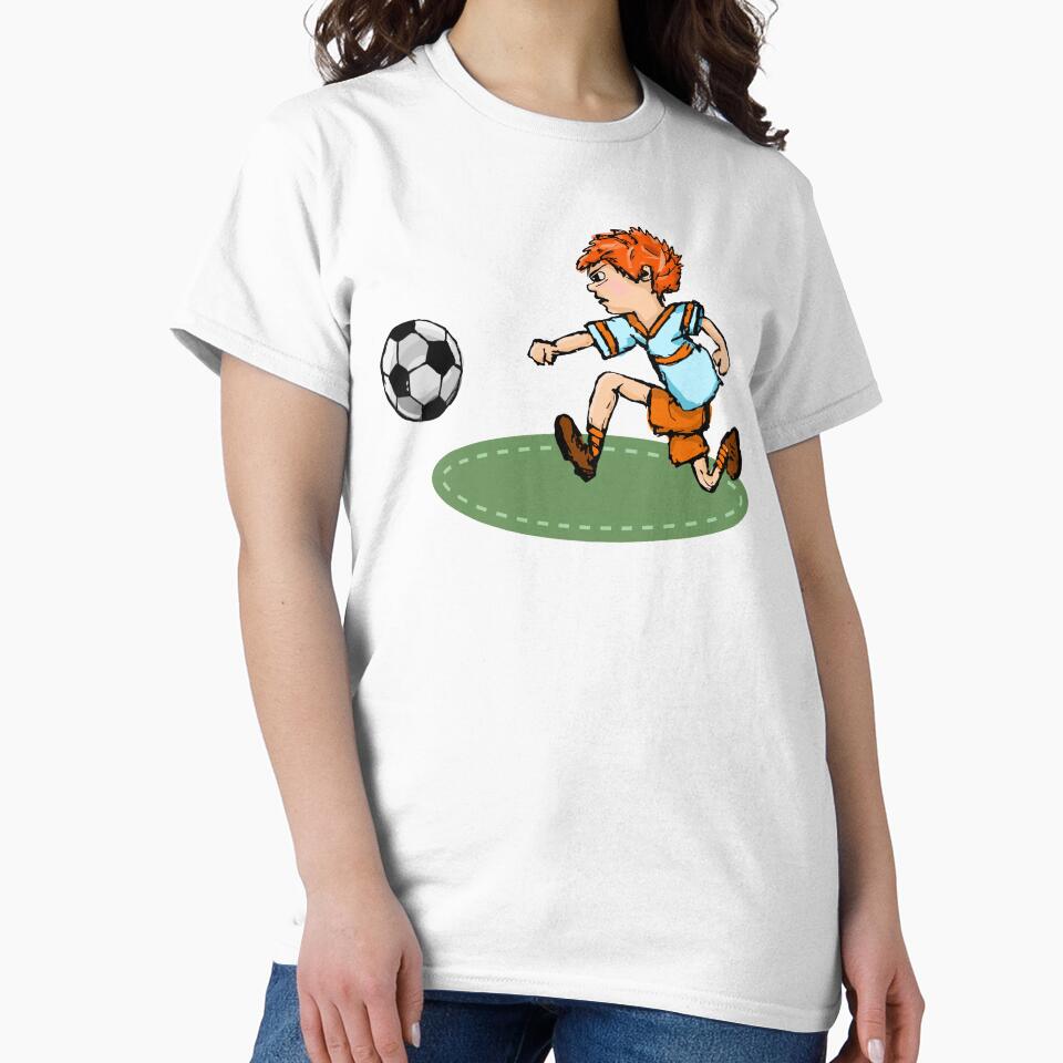 Cute boy playing football by Kajaniko