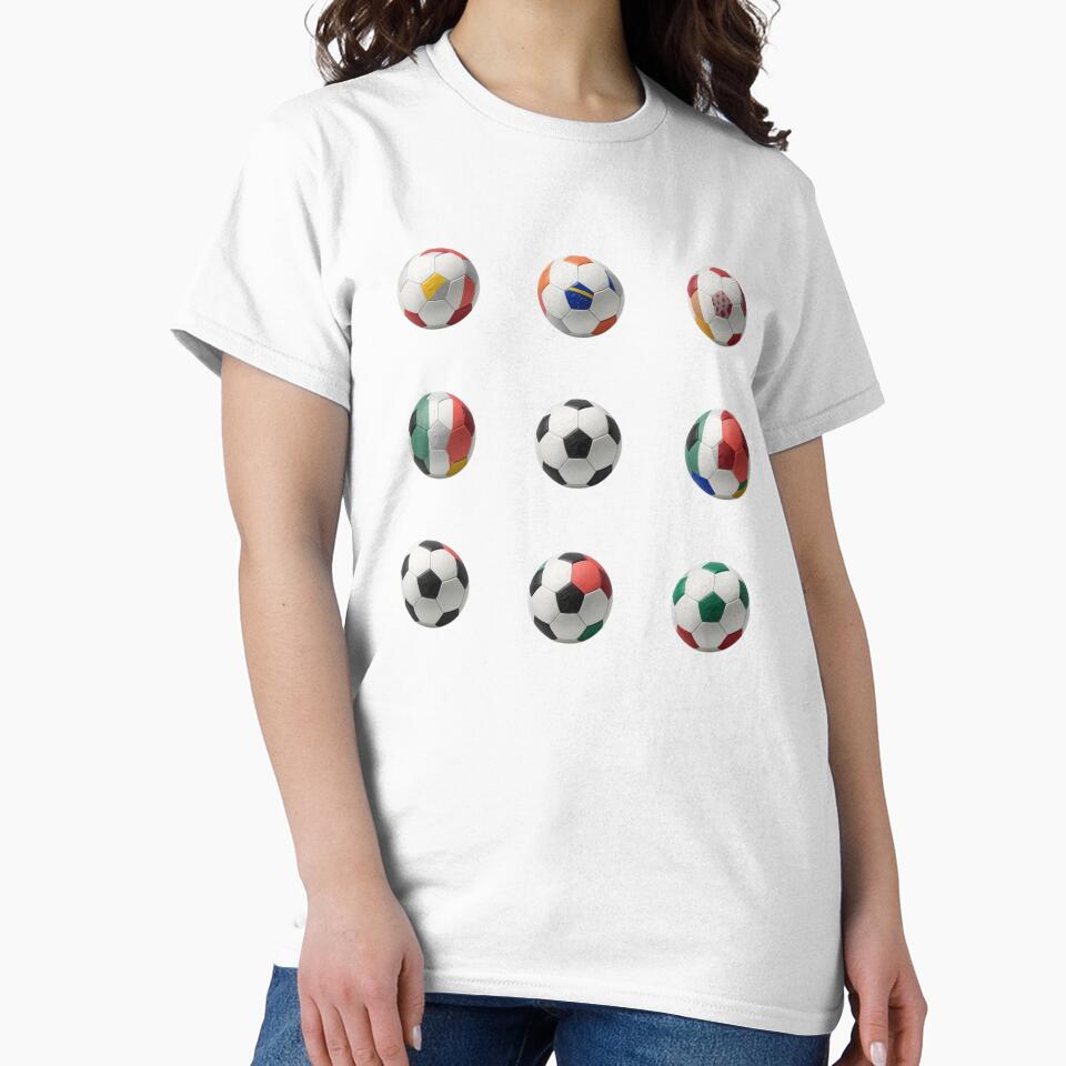 World Football Balls – Country Flag Inspired Soccer Design | International Game Day Art by Pigmentra