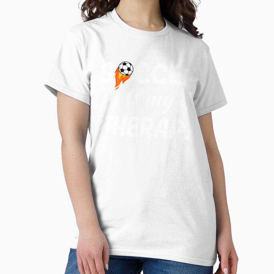 Soccer is my therapy, funny european football or soccer game enthusiast hobby by NBSStore