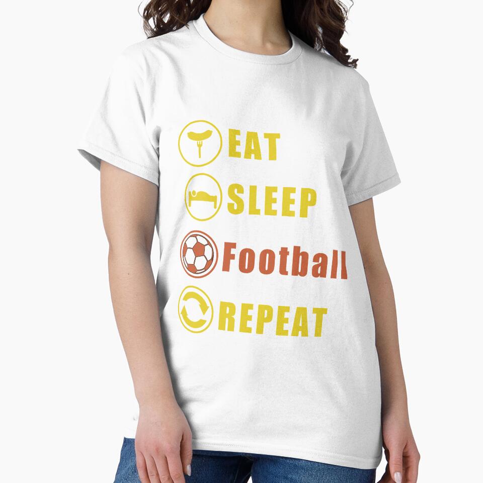 Eat Sleep Football Repeat by teledesign