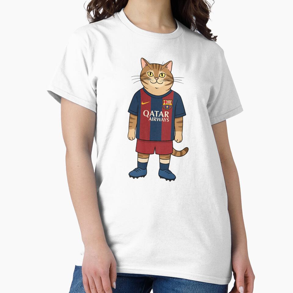 The Cat from The Feline Passion for Football and Barça by JerboT-shirt
