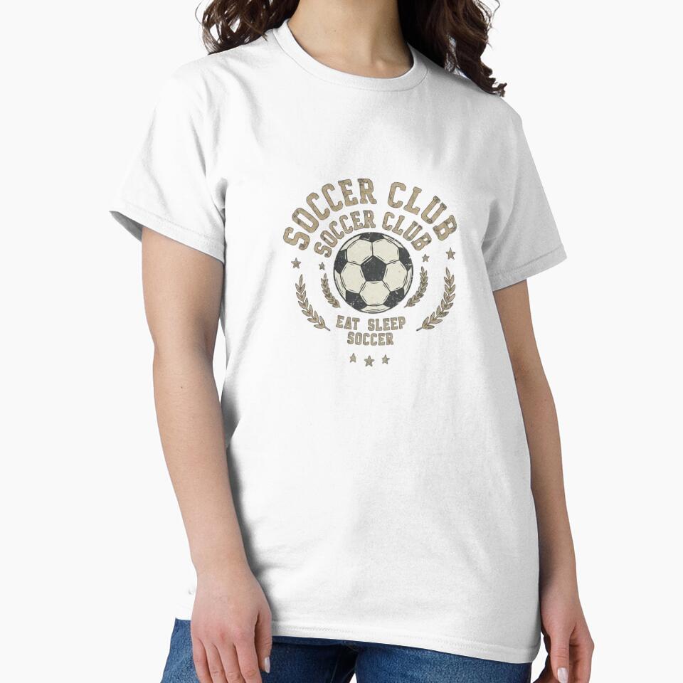Vintage Soccer Club Eat Sleep Soccer Badge by SleepyPanda_Designs