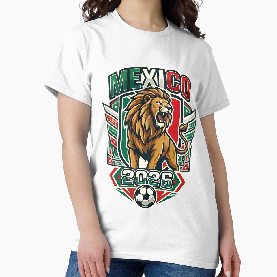 Mexico 2026 Soccer Lion Mascot by laughingshirts