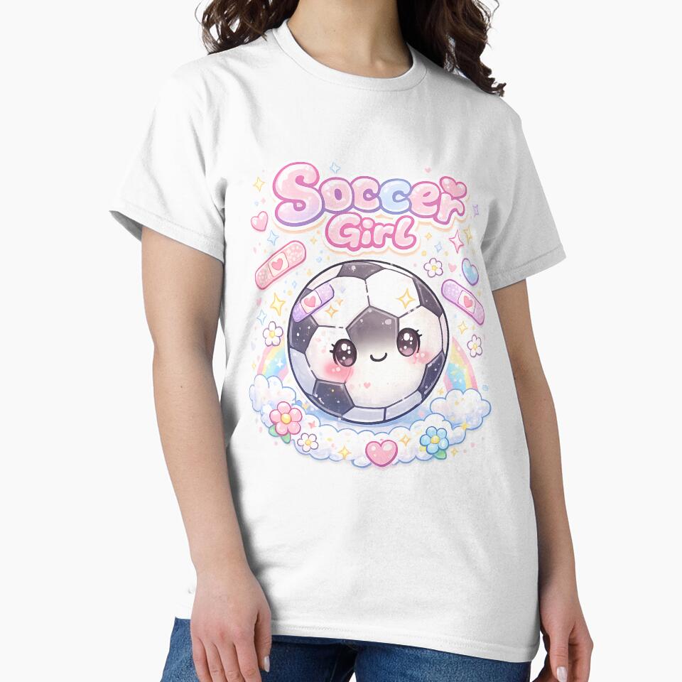 Soccer Girl Kawaii Shirt – Cute Pastel Soccer Tee by MJGalanex