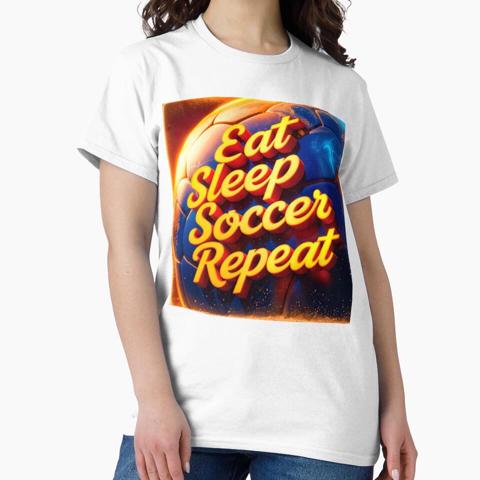 Eat Sleep Soccer Repeat Sports Quote by TheArtOfPat