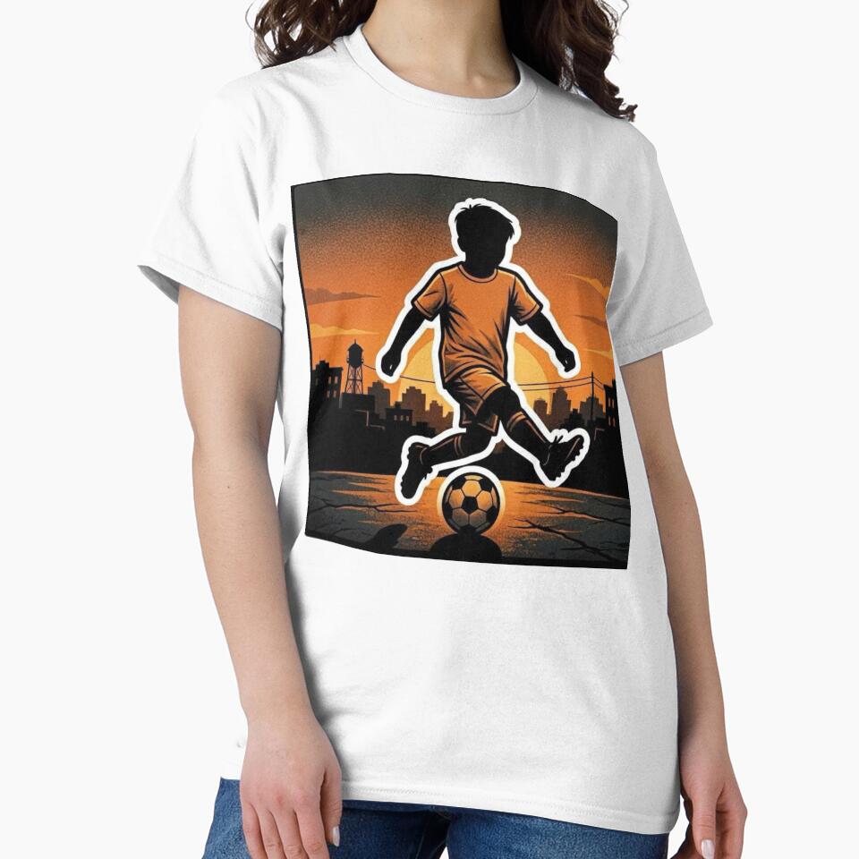 Street Football Sunset Silhouette Sticker by ckartes100