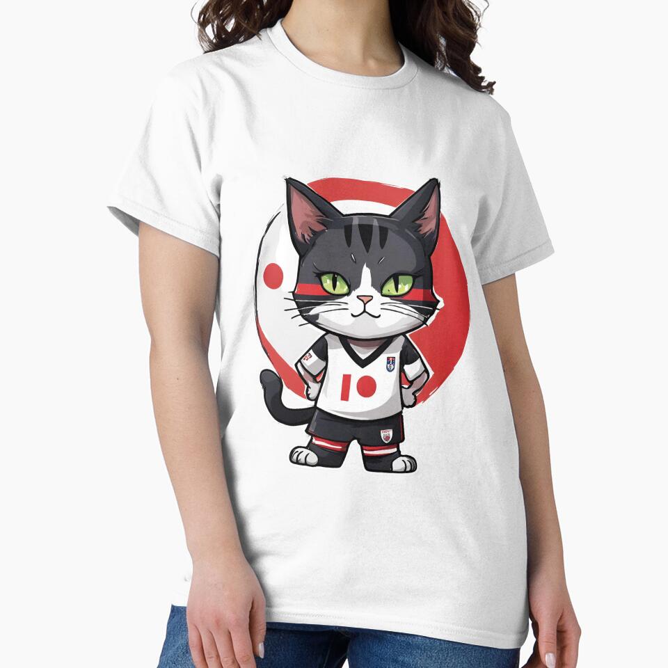 JAPAN Sports Team: a Cat wearing colours of Japanese Flag D17 by PerfectDay2Play