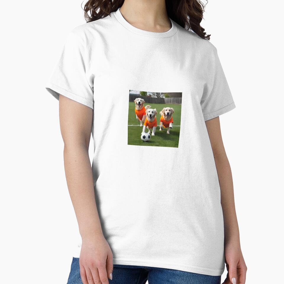 Golden Retrievers love football too! Soccer and Dog Lovers - Wolverhampton Wolves - Any dog, any colour by Humour House Designs
