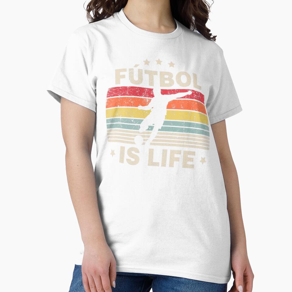 Futbol Is Life Soccer Football Lover Vintage by Mears Mahaffey