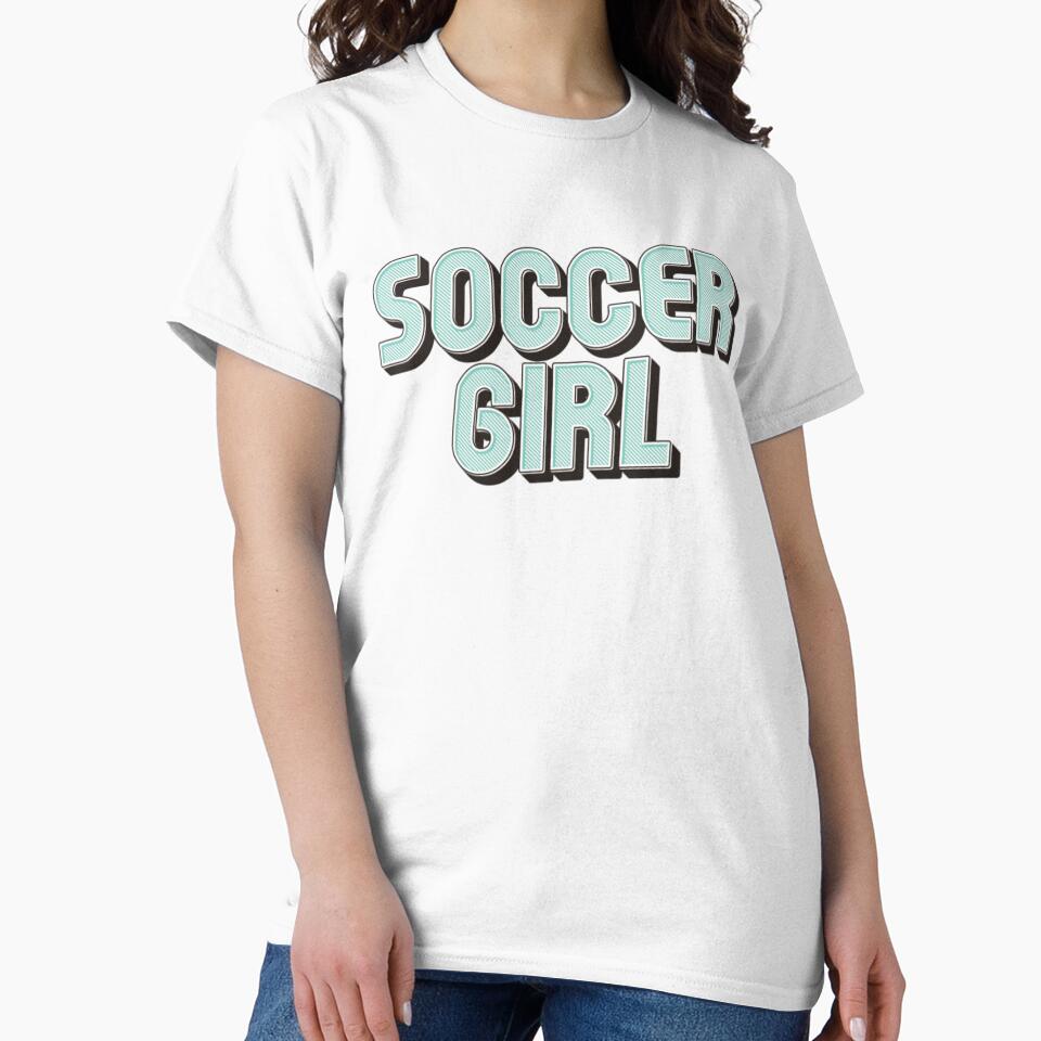 WOSO Soccer Girl - womens soccer (retro text) by Numero14
