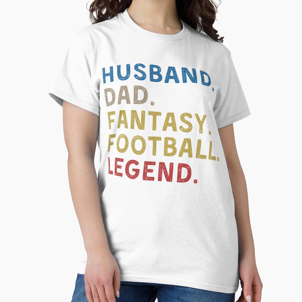 Retro Vintage Husband Dad Fantasy Football Legend- Father's Day Gift by Mindcaptain