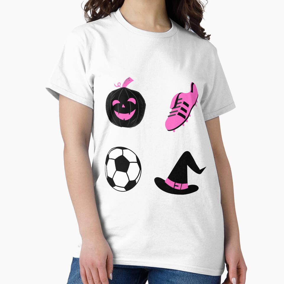 Kids Girl Pink Soccer Halloween - Soccer Ball and Boots by ijdesigns