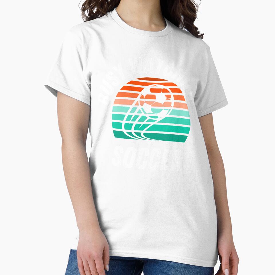 Busy Watching Soccer Flying Soccer Ball Silhouette Novelty Gift by Marathon-Runner