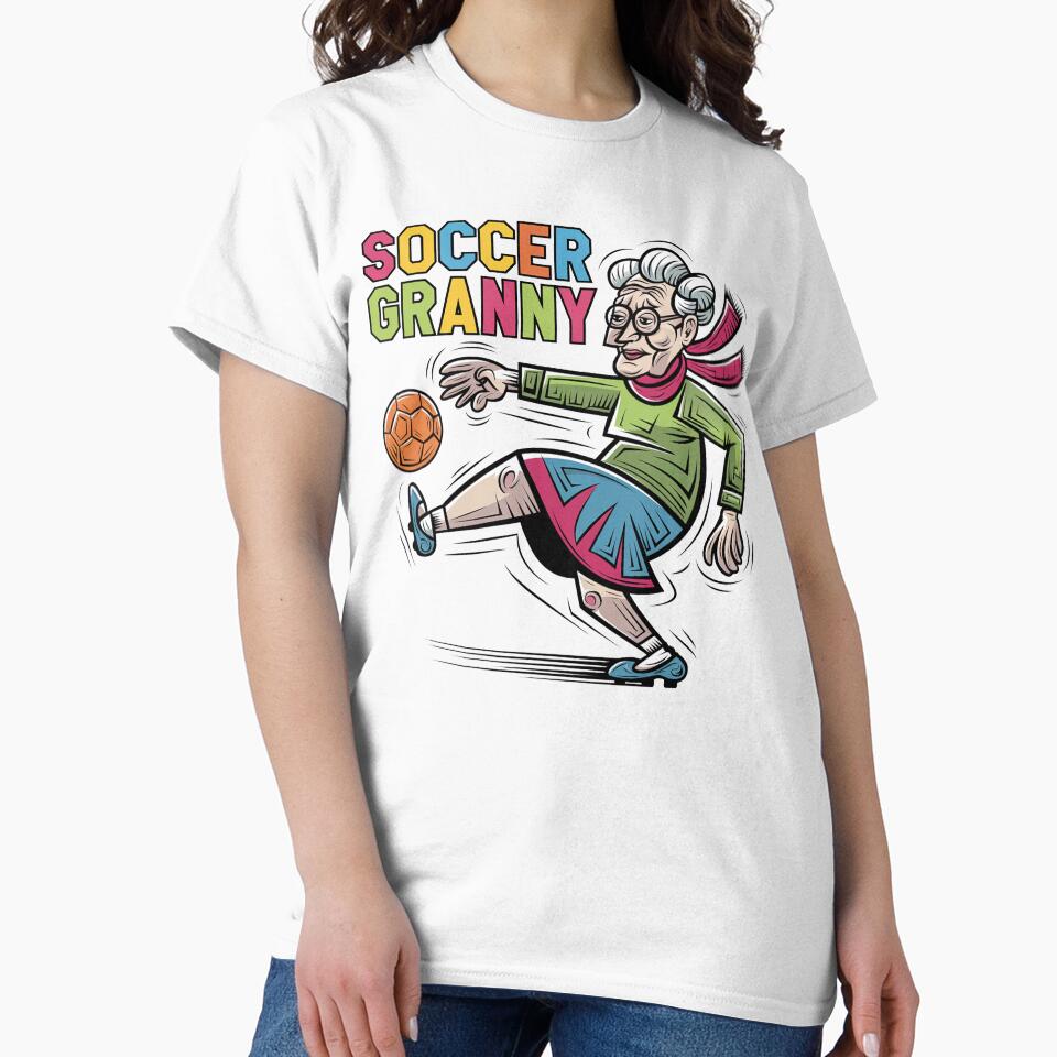 Funny Soccer Granny Soccer Abstract by Nature's Fancy