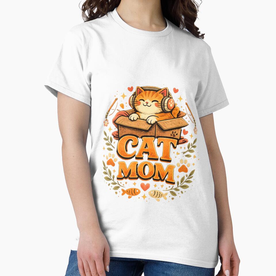 Cute Cat Mom Retro Cat Lover Design by Wolf Creator