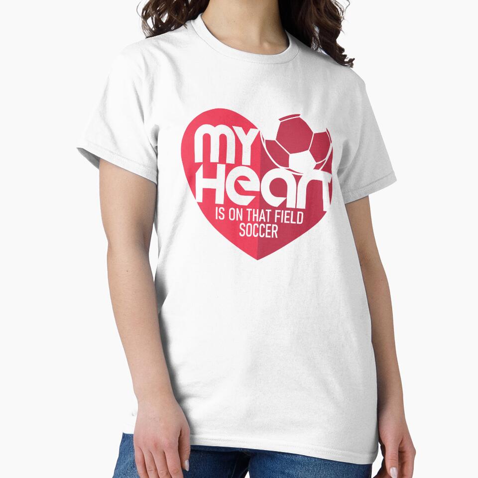 my heart is on that field soccer by StairheadStore