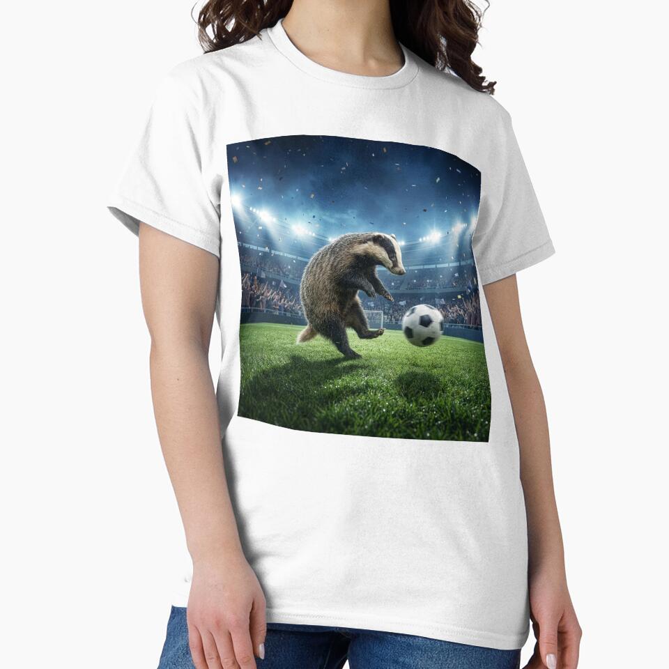 Dynamic Badger Plays Soccer Like Ronaldo by Tridentulus