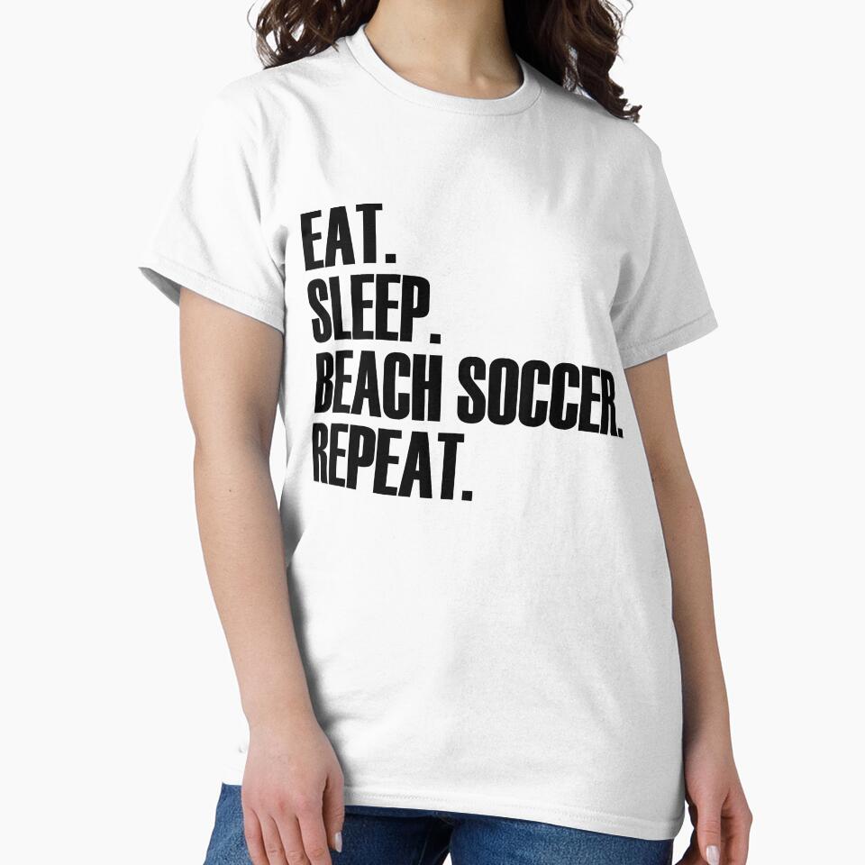 Eat Sleep Beach Soccer Repeat by Adel Qasem
