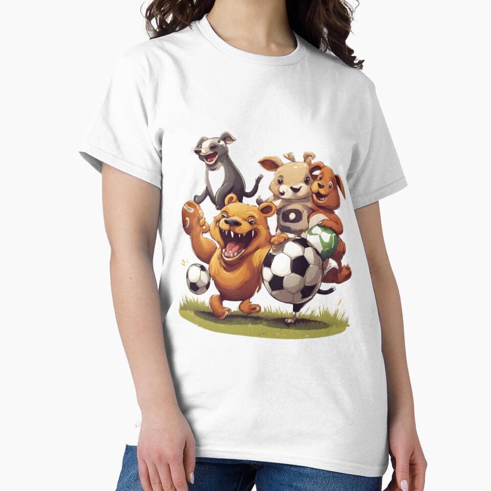 Football animals by ComeeAndSeee